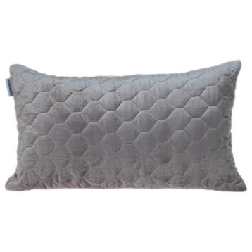Parkland Collection Bazyli Transitional Taupe Throw Pillow PILL21373P