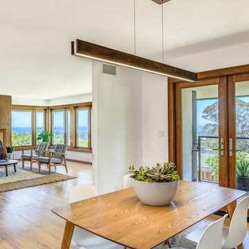 Contemporary with Warm Wood Accents