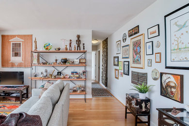 Inspiration for a living room remodel in DC Metro