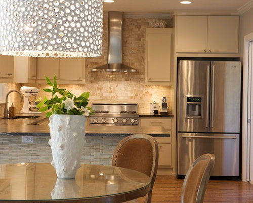 Faux Brick Backsplash  Houzz