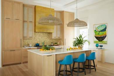 Beach style kitchen photo in Tampa