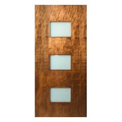 LUX - 3 RECTANGLE LITE EXTERIOR DOOR WITH LAMINATE GLASS - Windows And Doors