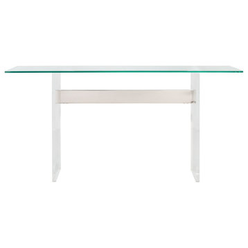 Safavieh Couture Charlise Acrylic Console Table Silver/Clear