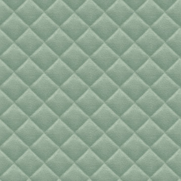 3D Cushion Geometric Wallpaper, Green, Sample