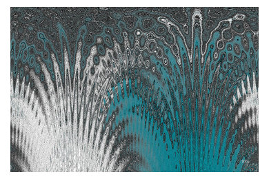 Water And Ice - Blue Splash, by Ben & Raisa Gertsberg, 16"x24", Fine Art Print