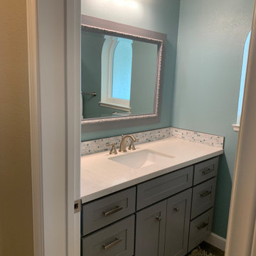 Cool Beachy Bath in Walnut