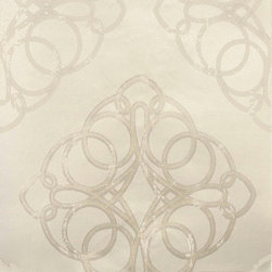 Mikhaila Beige Medallion - Wallpaper