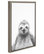 "Sylvie Sloth" Framed Canvas Wall Art, Gray, 18"x24"