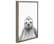 "Sylvie Sloth" Framed Canvas Wall Art, Gray, 18"x24"