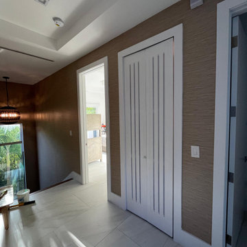 Scalamandré  Faux Grasscloth Wallpaper Installation