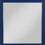 Meridian Furniture - Marisol Wood / Metal Contemporary Mirror, Rich Navy Finish - Turn to the Marisol mirror to make a big impression in your modern bedroom. This contemporary piece looks great on its own or paired with other items in the Marisol collection. Eye-catchingly elegant, this piece features a rich navy finish for an up-to-the-minute vibe in your bedroom sanctuary. Minimalist by design, this mirror adds functionality to your space and features a wood frame for lasting durability.