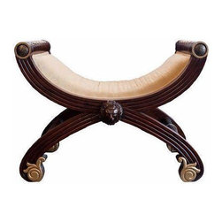 Henredon Gold Trim Bench - Accent Chests And Cabinets