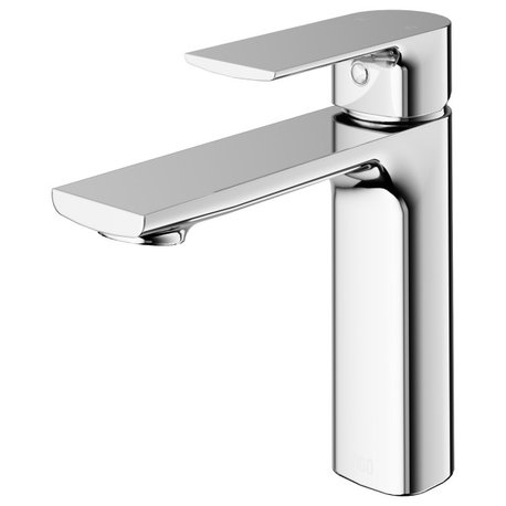 VIGO 6" H Davidson Single Handle Single Hole Faucet, Chrome, Without Extras