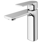 VIGO - VIGO Davidson Single Hole Bathroom Faucet, Chrome - Discover a superior hand-washing experience with The VIGO Davidson single-hole bathroom faucet. With a flat top and parallel single lever, the single-handle faucet blends high-quality construction and elegant bathroom design. Plated in 7 layers of premium finish and built from solid brass, this sink faucet is incredibly durable and designed to last in your home for years to come. With a matching finish deck plate available in select faucet kits, this faucet for the bathroom will instantly upgrade your space. Complete the look with a coordinating pop-up drain sold separately from VIGO.