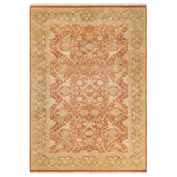 Mila, One-of-a-Kind Hand-Knotted Area Rug, Brown, 6'2"x8'9"