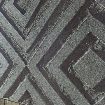 Tribal / African Inspired interior wall finishes