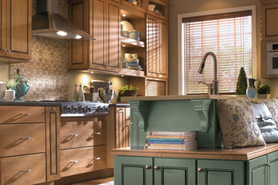 Example of a classic kitchen design in Other