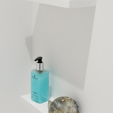 Floating Corian Shower Shelves - Philadelphia PA