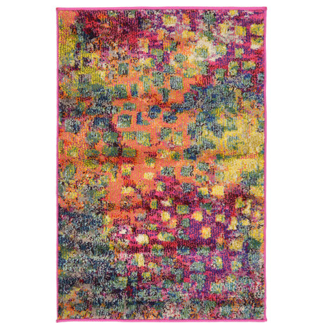 Unique Loom Multicolored Jardin Ivy 2' 0 x 3' 0 Area Rug