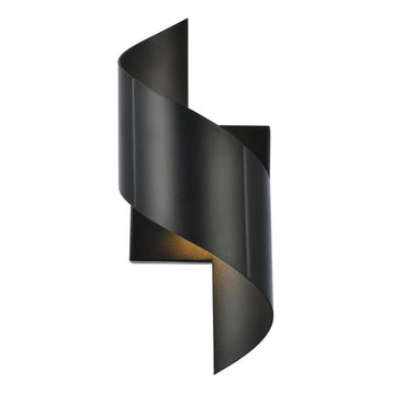 Trendy Fare LED Wall Sconce, Black