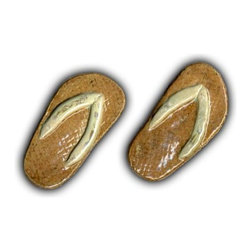 4" Small Flip Flops - Tile