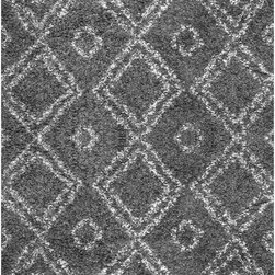 Iola Easy Shag Gray 4 ft. x 6 ft. Area Rug - Area Rugs
