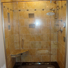 shower head + hand held sprayer