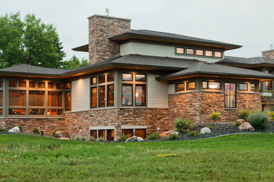Inspiration for a craftsman exterior home remodel in Other