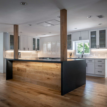 West Hollywood kitchen and living room remodeling project