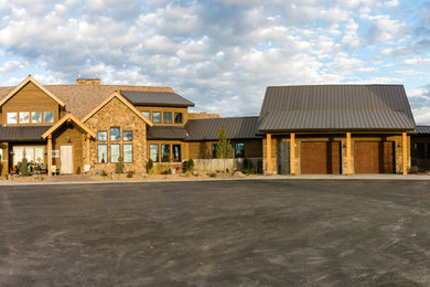 Inspiration for a rustic exterior home remodel in Other