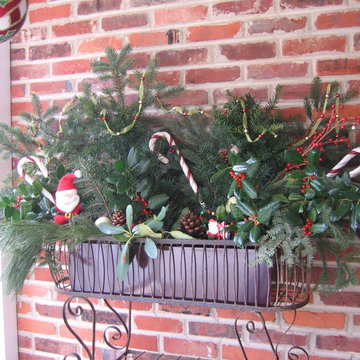 Outdoor Christmas Floral Arrangment