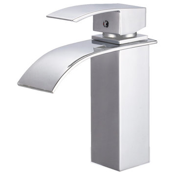 Novatto Remi Single Handle Bathroom Faucet, Chrome