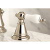 Fauceture Widespread Bathroom Faucet With Retail Pop-Up, Polished Nickel