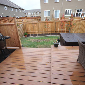 Some custom decks built by Hickory Dickory Decks using Armadillo decking.