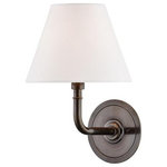 Hudson Valley Lighting - Hudson Valley LightinSignature No.1, 1 Light Wall Sconce, Bronze/Dark Brown - Manufacturer Warranty.1 YeaSignature No.1 1 Lig Distressed Bronze Of *UL Approved: YES Energy Star Qualified: n/a ADA Certified: n/a  *Number of Lights: 1-*Wattage:60w E12 Candelabra Base bulb(s) *Bulb Included:No *Bulb Type:E12 Candelabra Base *Finish Type:Distressed Bronze