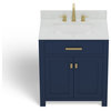 Polaris Bathroom Vanity, Single Sink, 30", Monarch Blue, Freestanding