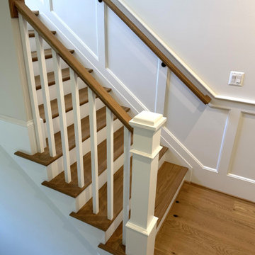 Project #141 | Timeless Switchback Staircase with Traditional Box Newels