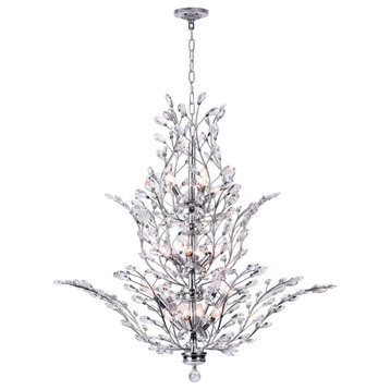 Ivy 18 Light Chandelier with Chrome finish