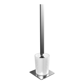 DW 6700, Freestanding Toilet Paper Holder and Toilet Brush Set in Polished  Chrome