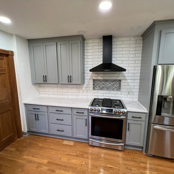 Modern Kitchen Remodel Done in a Castle Grey Color
