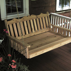 Pine Royal English Garden Swing Bed - Porch Swings