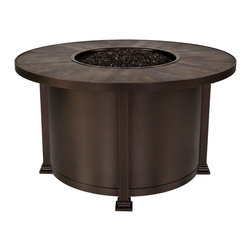 42" Rd. Chat Height Santorini Iron Fire Pit - Fire Pits