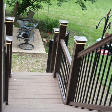 Timbertech Brown Oak with Timbertech Lighting