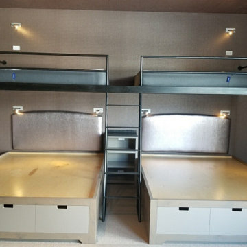 Contemporary L-Shaped Double Bunk Beds