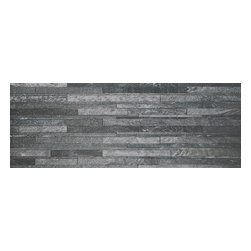 Walls and Floors - Charcoal Split Face Tiles, 1 m2 - Wall And Floor Tile