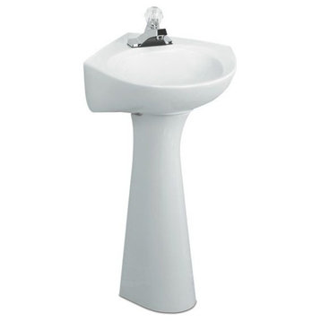 American Standard 0028.000 Pedestal Base Only (Sink Sold Separate) - White