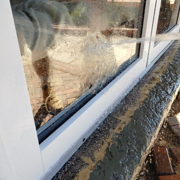 PANORAMIC DOOR DRIP RAIL WATER DIVERSION