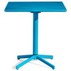 Big Wave Aqua 29.5-Inch Outdoor Folding Square Table