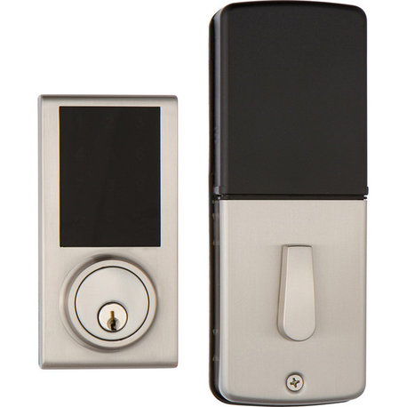 Zw300 Z-Wave Smart Touchpad Deadbolt Us15, Satin Nickel