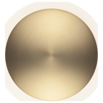 ET2 Saucer LED Flush Wall Sconce E21540-90BKGLD, Black/Gold